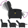 Stella Homewares Massage Recliner Chair Black Real Leather