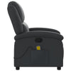 Stella Homewares Massage Recliner Chair Black Real Leather