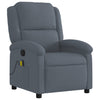 Stella Homewares Massage Recliner Chair Dark Grey Velvet