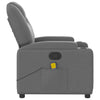 Stella Homewares Massage Recliner Chair Dark Grey Fabric