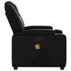 Stella Homewares Massage Recliner Chair Black Faux Leather