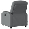 Stella Homewares Massage Recliner Chair Grey Faux Leather