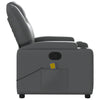 Stella Homewares Massage Recliner Chair Grey Faux Leather