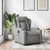 Stella Homewares Massage Recliner Chair Light Grey Fabric