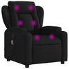 Stella Homewares Massage Recliner Chair Black Fabric