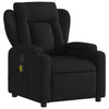 Stella Homewares Massage Recliner Chair Black Fabric