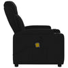 Stella Homewares Massage Recliner Chair Black Fabric