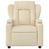 Stella Homewares Massage Recliner Chair Cream Fabric