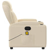 Stella Homewares Massage Recliner Chair Cream Fabric