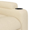 Stella Homewares Massage Recliner Chair Cream Fabric