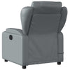 Stella Homewares Massage Recliner Chair Grey Faux Leather