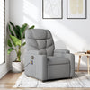 Stella Homewares Massage Recliner Chair Light Grey Fabric