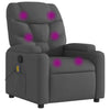 Stella Homewares Massage Recliner Chair Dark Grey Fabric