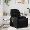 Stella Homewares Massage Recliner Chair Black Faux Leather