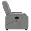 Stella Homewares Massage Recliner Chair Light Grey Fabric