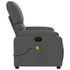 Stella Homewares Massage Recliner Chair Dark Grey Fabric