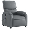 Stella Homewares Massage Recliner Chair Grey Faux Leather