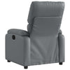 Stella Homewares Massage Recliner Chair Grey Faux Leather