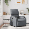 Stella Homewares Massage Recliner Chair Grey Faux Leather