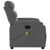Stella Homewares Massage Recliner Chair Dark Grey Fabric