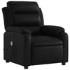 Stella Homewares Massage Recliner Chair Black Faux Leather