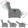 Stella Homewares Massage Recliner Chair Light Grey Fabric