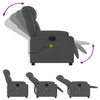 Stella Homewares Massage Recliner Chair Dark Grey Fabric