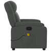Stella Homewares Massage Recliner Chair Dark Grey Fabric