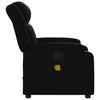 Stella Homewares Massage Recliner Chair Black Faux Leather