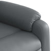 Stella Homewares Massage Recliner Chair Grey Faux Leather