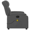 Stella Homewares Massage Recliner Chair Dark Grey Fabric