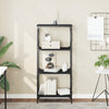 Stella Homewares Bookcase 4-Tier Black 59x35x132 cm Engineered Wood
