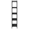 Stella Homewares Bookcase 5-Tier Black 80x30x154 cm Engineered Wood