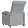 Stella Homewares Massage Recliner Chair Light Grey Fabric