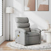 Stella Homewares Massage Recliner Chair Light Grey Fabric