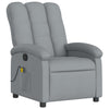 Stella Homewares Massage Recliner Chair Light Grey Fabric