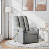 Stella Homewares Massage Recliner Chair Light Grey Fabric