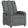 Stella Homewares Massage Recliner Chair Dark Grey Fabric