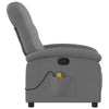 Stella Homewares Massage Recliner Chair Dark Grey Fabric