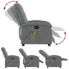 Stella Homewares Massage Recliner Chair Dark Grey Fabric