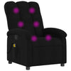 Stella Homewares Massage Recliner Chair Black Fabric