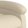 Stella Homewares Massage Recliner Chair Cream Fabric