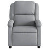 Stella Homewares Recliner Chair Light Grey Fabric