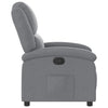 Stella Homewares Recliner Chair Light Grey Fabric