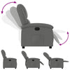 Stella Homewares Recliner Chair Dark Grey Fabric