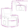 Stella Homewares Recliner Chair Dark Grey Fabric