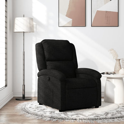 Stella Homewares Recliner Chair Black Fabric