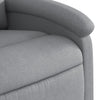 Stella Homewares Massage Recliner Chair Light Grey Fabric