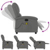 Stella Homewares Massage Recliner Chair Dark Grey Fabric