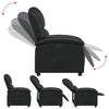 Stella Homewares Recliner Chair Black Faux Leather